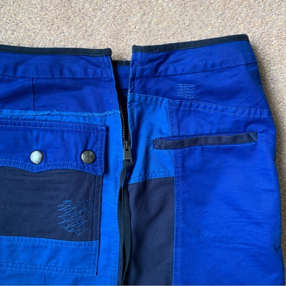 Zadig & Voltaire Janis Grunge Cotton Patchwork Mini Skirt - Medium Size 38 - Picture 14 of 16